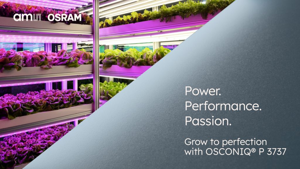 New high-power horticulture LED from ams OSRAM achieves industry-leading energy efficiency